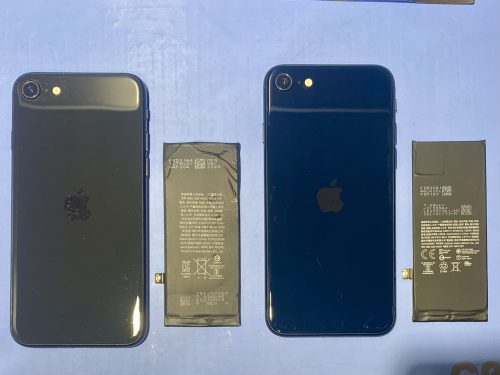 京都市山科区｜iPhone SE2とiPhone SE3のバッテリー交換