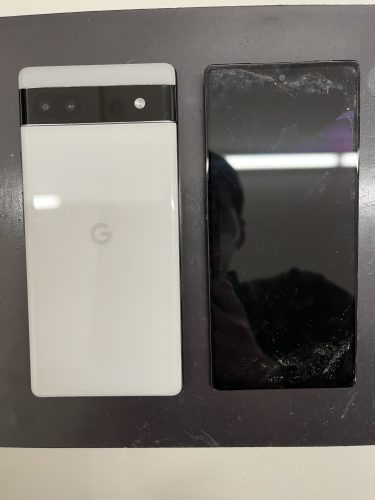 Google pixel6a 液晶漏れ Google Pixel 6a】画面破損 液晶漏れ 滲み チカチカ 操作