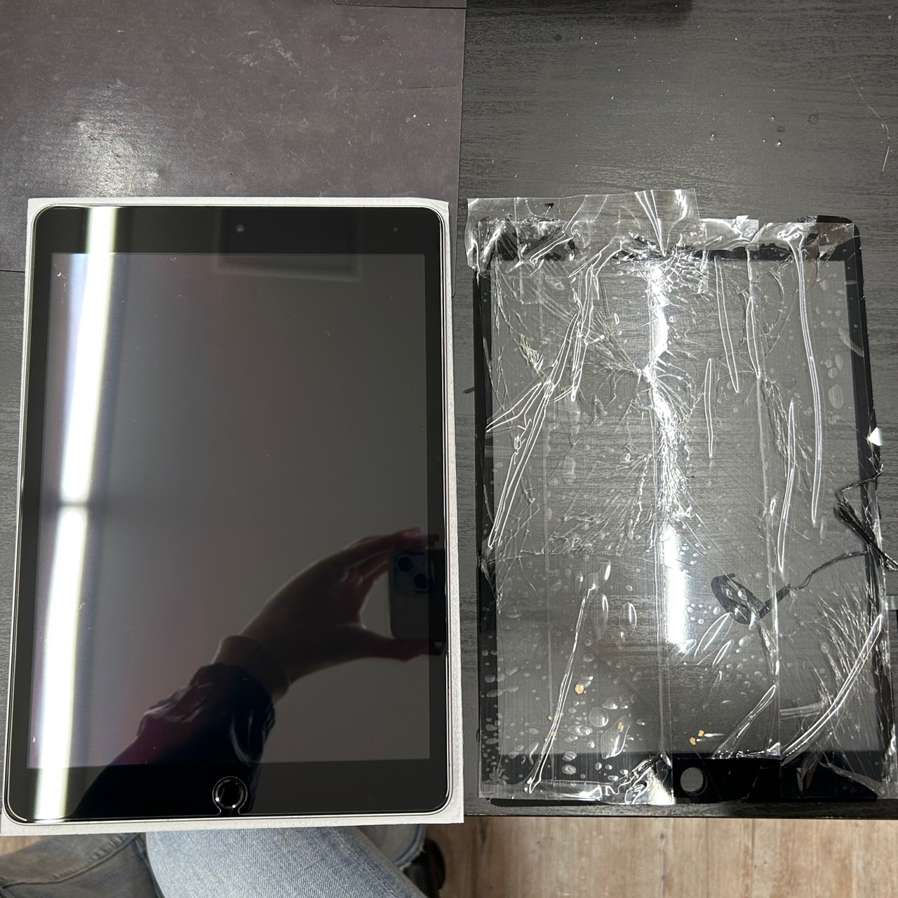 京都府山科区エリア】よりiPad9のフロントガラス交換修理依頼