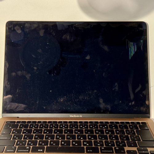 京都市伏見区】MacBook Air M1 A2337の液晶破損修理事例