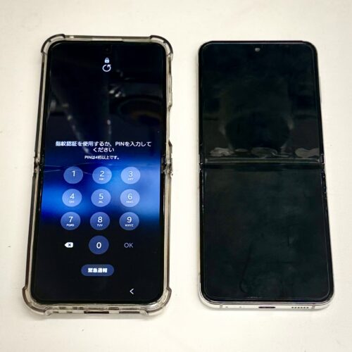 Galaxy Z Flip5の画面故障を修理｜フレーム交換対応
