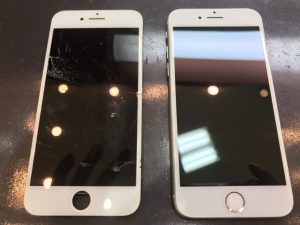 iphone8　画面割れの修理