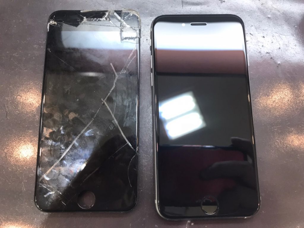 iphone6sの画面割れ修理とバッテリー交換