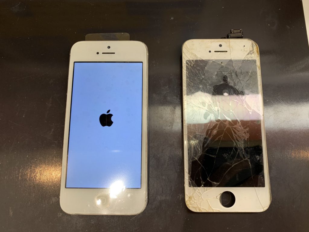 修理後のiPhone５