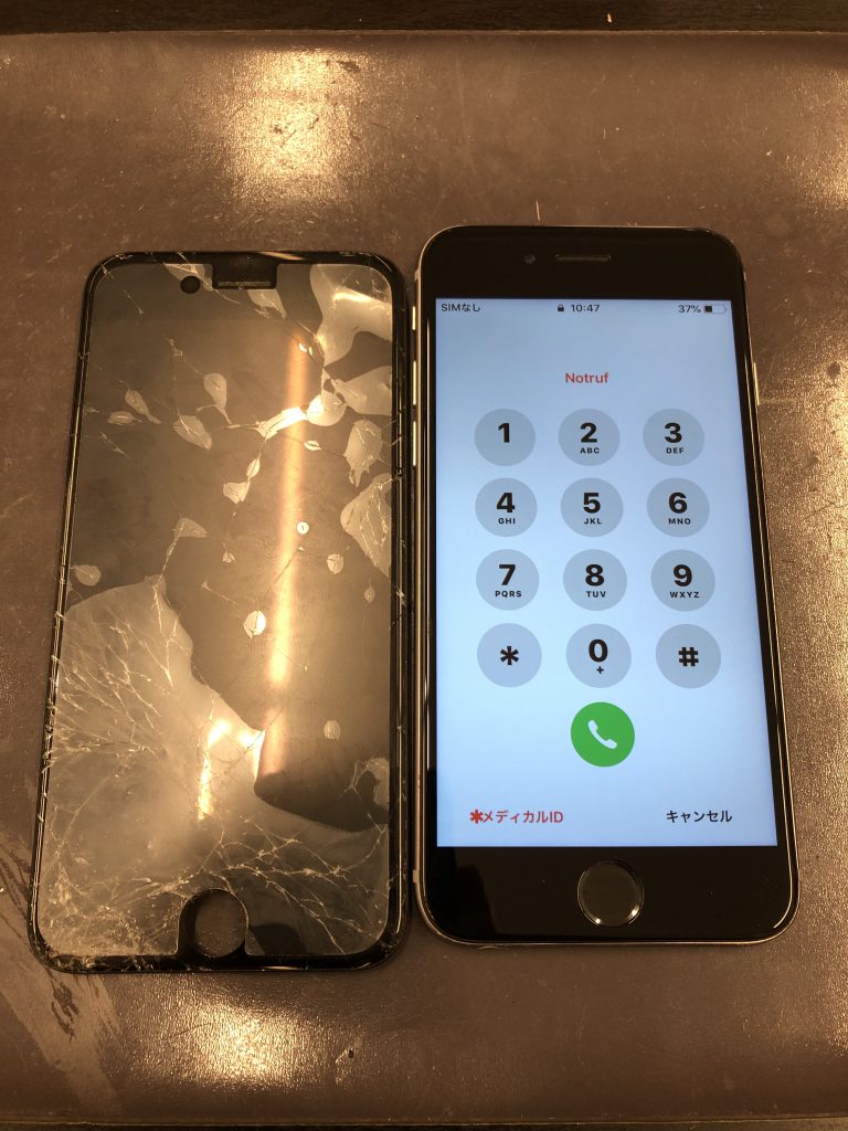 画面修理後iphone6