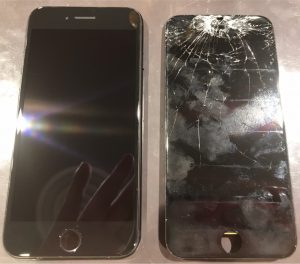 iphone８の画面割れ修理